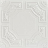 A La Maison Ceilings 1.67-ft x 1.67-ft Evergreen Plain White Polystyrene Surface-mount Ceiling Tile (8-Pack, 21.6-sq ft / Case)