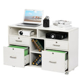 Winado White 4-Drawer 18.89-in File Cabinet