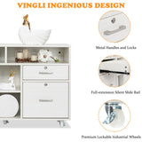 Winado White 4-Drawer 18.89-in File Cabinet