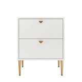 Mondawe 19.7 in. 2-Drawer Cabinet Chest, White