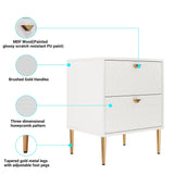 Mondawe 19.7 in. 2-Drawer Cabinet Chest, White