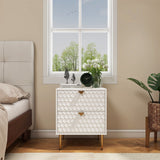 Mondawe 19.7 in. 2-Drawer Cabinet Chest, White