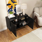 Mondawe 40 in. 2-Door Accent Cabinet Chests, Black