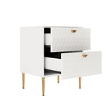 Mondawe 19.7 in. 2-Drawer Cabinet Chest, White