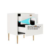 Mondawe 19.7 in. 2-Drawer Cabinet Chest, White