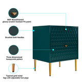 Mondawe 19.7 in. 2-Drawer Cabinet Chest, Green