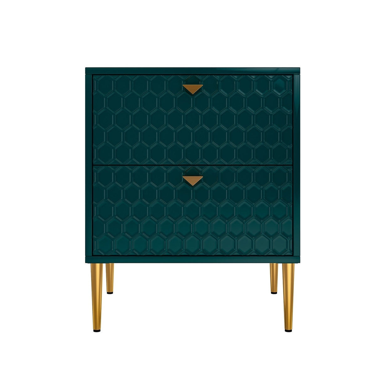 Mondawe 19.7 in. 2-Drawer Cabinet Chest, Green