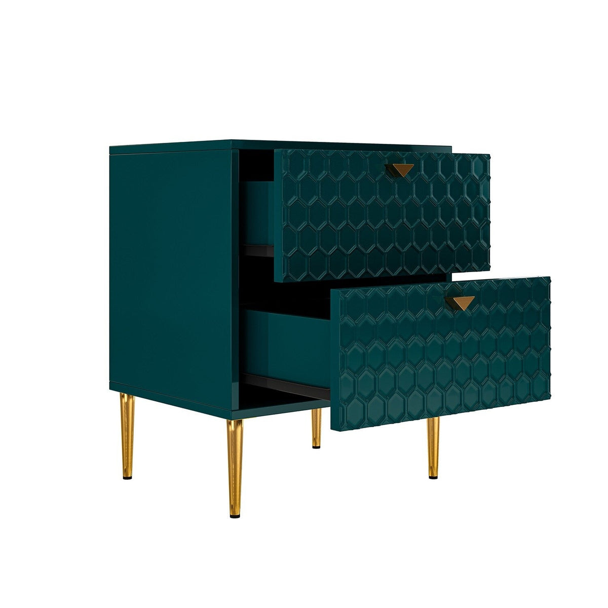 Mondawe 19.7 in. 2-Drawer Cabinet Chest, Green
