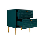Mondawe 19.7 in. 2-Drawer Cabinet Chest, Green