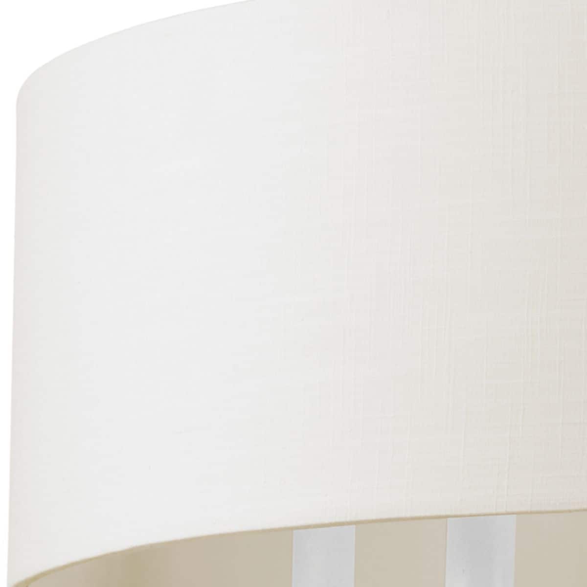 Progress Lighting Drum Shade 5-Light Antique Off-white Transitional Chandelier