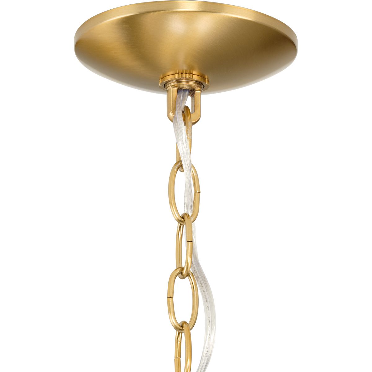 Progress Lighting Drum Shade 5-Light Brushed Bronze Traditional Chandelier