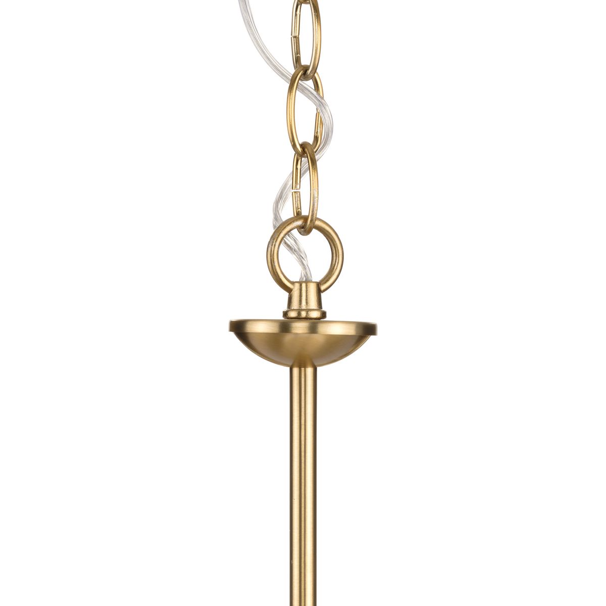 Progress Lighting Drum Shade 5-Light Brushed Bronze Traditional Chandelier