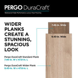 Pergo DuraCraft Marsala Oak Brown Waterproof Luxury Vinyl Plank Flooring