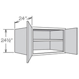 Shenandoah PRO Express Breckenridge 36-in W x 24.5-in H x 24-in D Linen Partial Overlay Wall Fully Assembled Plywood Cabinet (Recessed Panel Shaker Door Style)