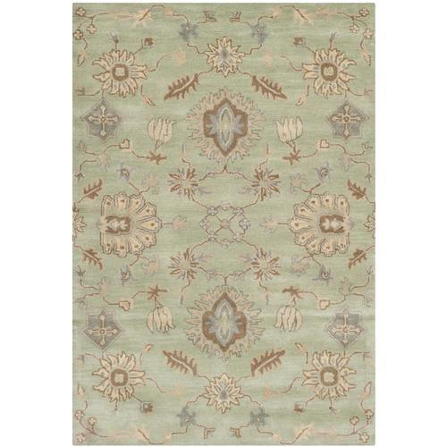 Safavieh Wyndham Buckden 5 x 8 Light Green Indoor Floral/Botanical Vintage Handcrafted Area Rug