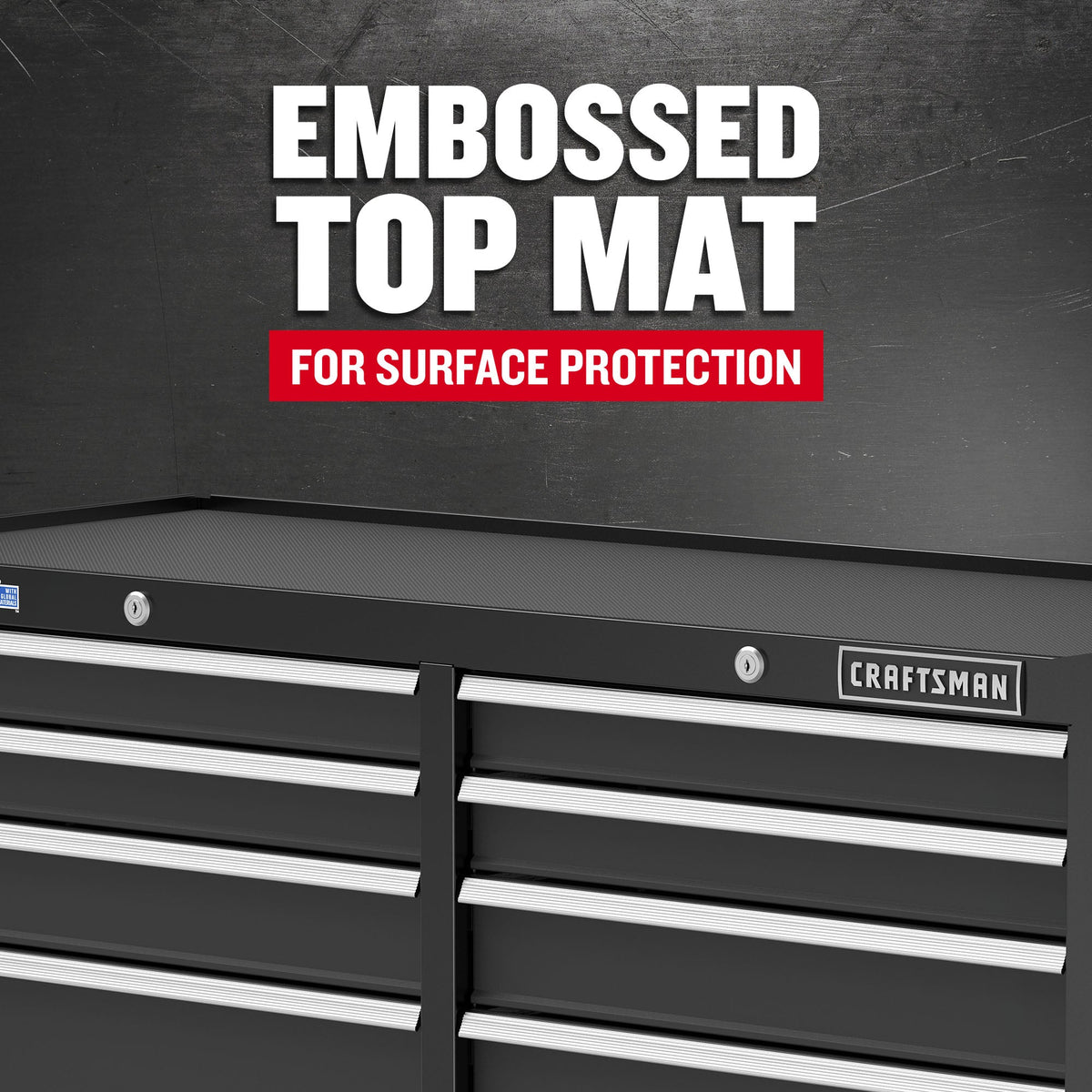 CRAFTSMAN 2000 Series 52-in W x 37.5-in H 10-Drawer Steel Rolling Tool Cabinet (Black)