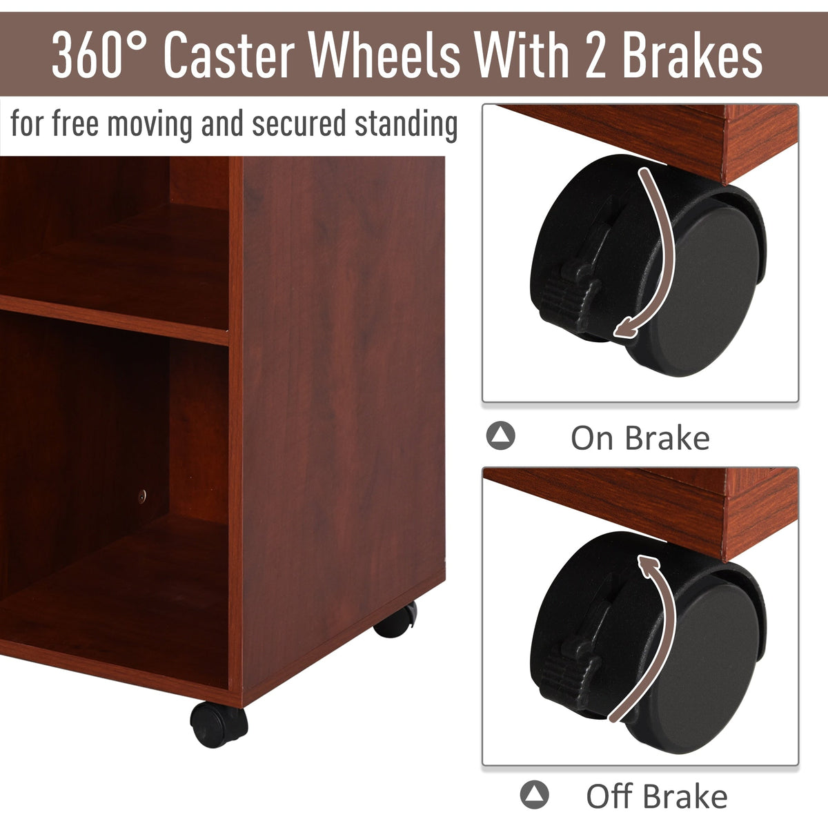 Maocao Hoom Brown 39.25-in File Cabinet