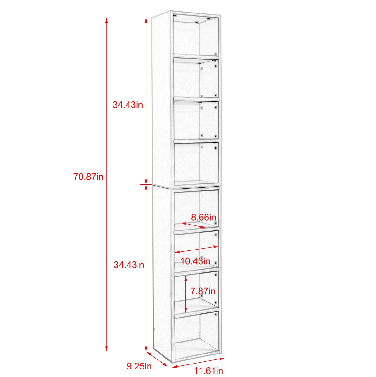 Maocao Hoom Pink 11.61-in File Cabinet