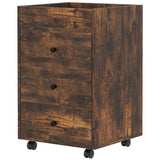 Maocao Hoom Rustic Brown 3-Drawer 16.9-in File Cabinet