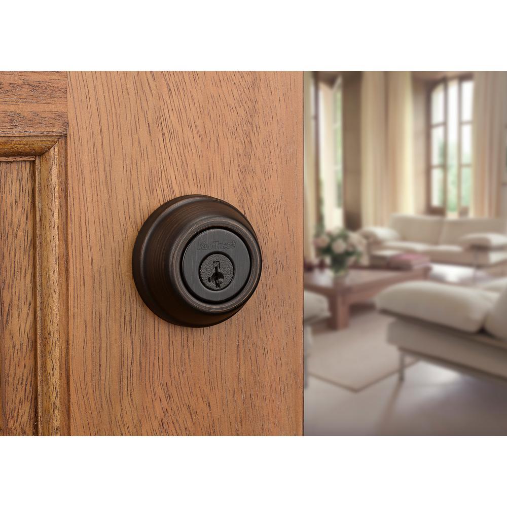 910 Signature Series Single Cylinder Traditional Venetian Bronze Deadbolt with Home Connect Technology - Super Arbor