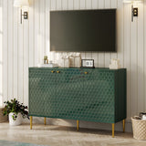 Mondawe 29.5 in. 3-Door Accent Cabinet, Green