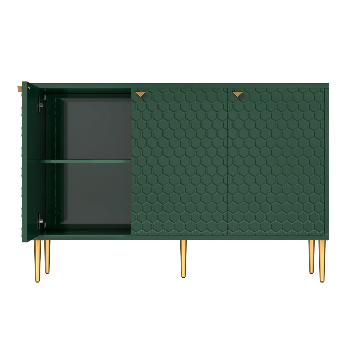 Mondawe 29.5 in. 3-Door Accent Cabinet, Green