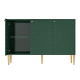 Mondawe 29.5 in. 3-Door Accent Cabinet, Green