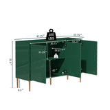 Mondawe 29.5 in. 3-Door Accent Cabinet, Green