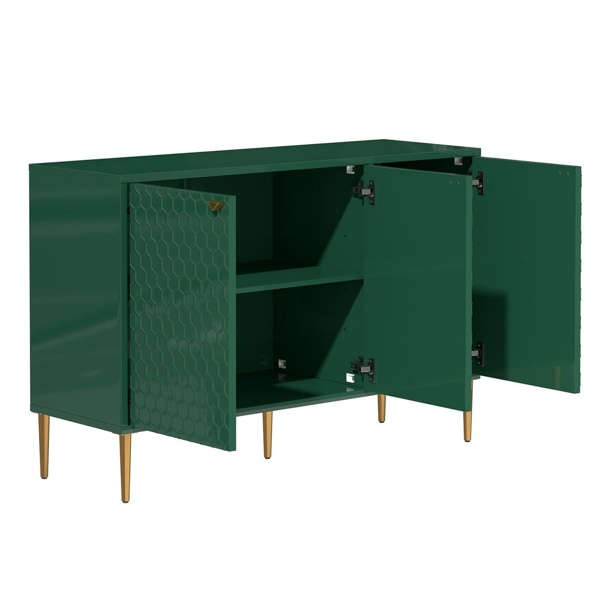 Mondawe 29.5 in. 3-Door Accent Cabinet, Green