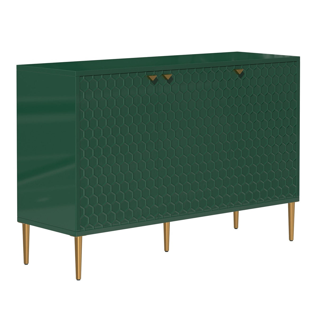Mondawe 29.5 in. 3-Door Accent Cabinet, Green