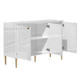Mondawe 29.5 in. 3-Door Accent Cabinet, White