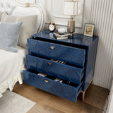 Mondawe 31.5 in. 3-Drawer  Cabinet, Blue