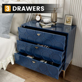 Mondawe 31.5 in. 3-Drawer  Cabinet, Blue