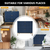 Mondawe 31.5 in. 3-Drawer  Cabinet, Blue