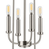 Progress Lighting Leyden 4-Light Brushed Nickel Transitional Lantern Medium Hanging Pendant Light