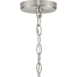Progress Lighting Leyden 4-Light Brushed Nickel Transitional Lantern Medium Hanging Pendant Light