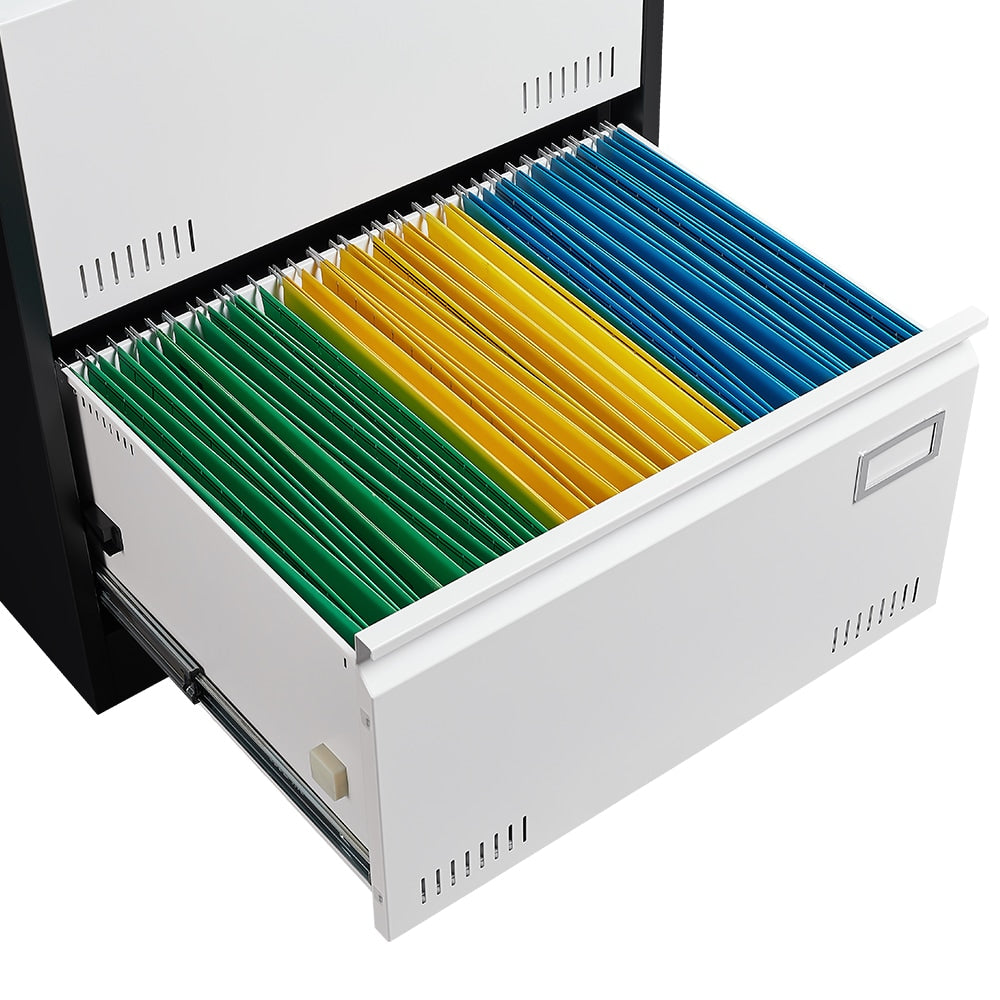 Maocao Hoom Black+White 23.62-in File Cabinet