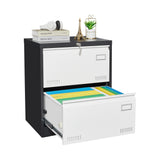 Maocao Hoom Black+White 23.62-in File Cabinet