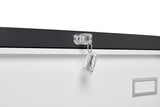 Maocao Hoom Black White 3-Drawer 23.62-in File Cabinet