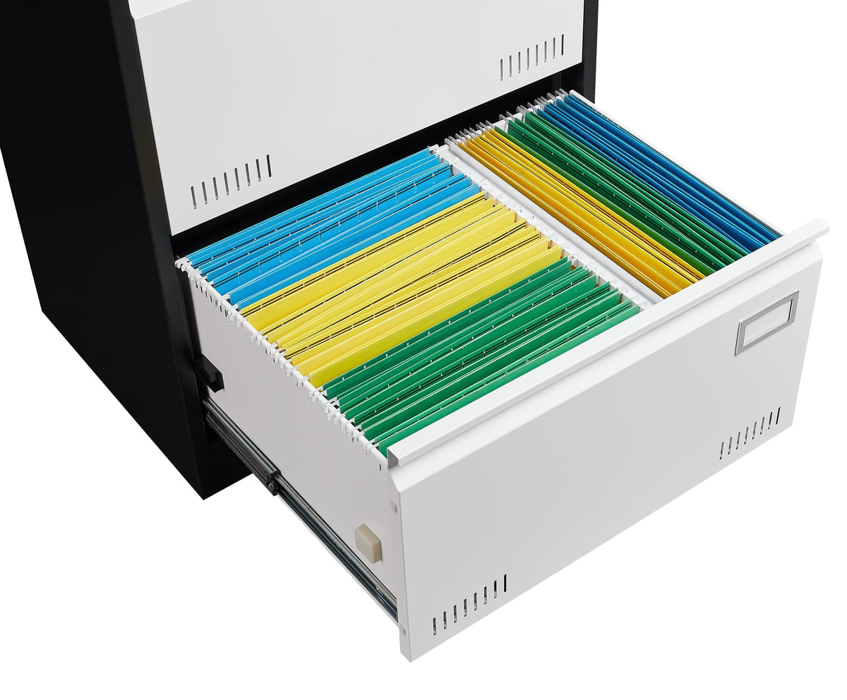 Maocao Hoom Black+White 23.62-in File Cabinet