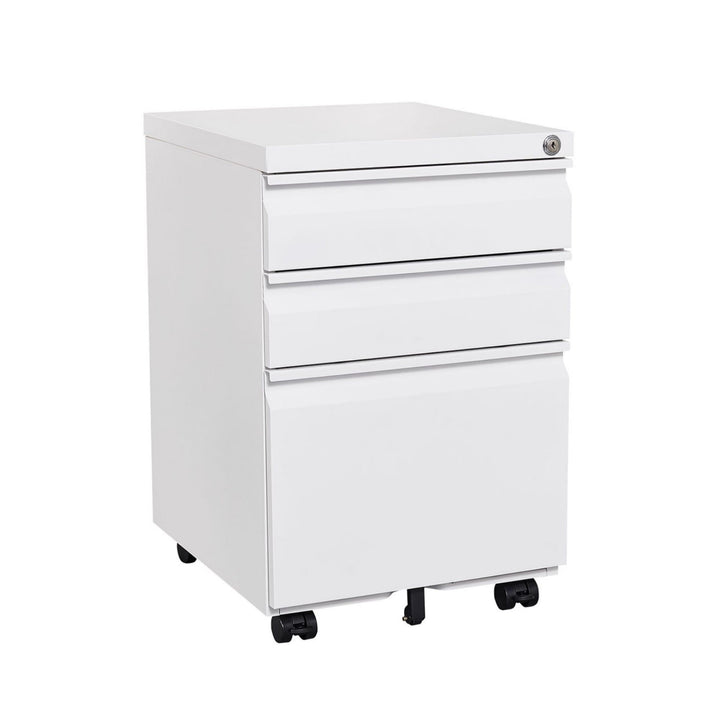 Maocao Hoom White 3-Drawer 15.35-in File Cabinet