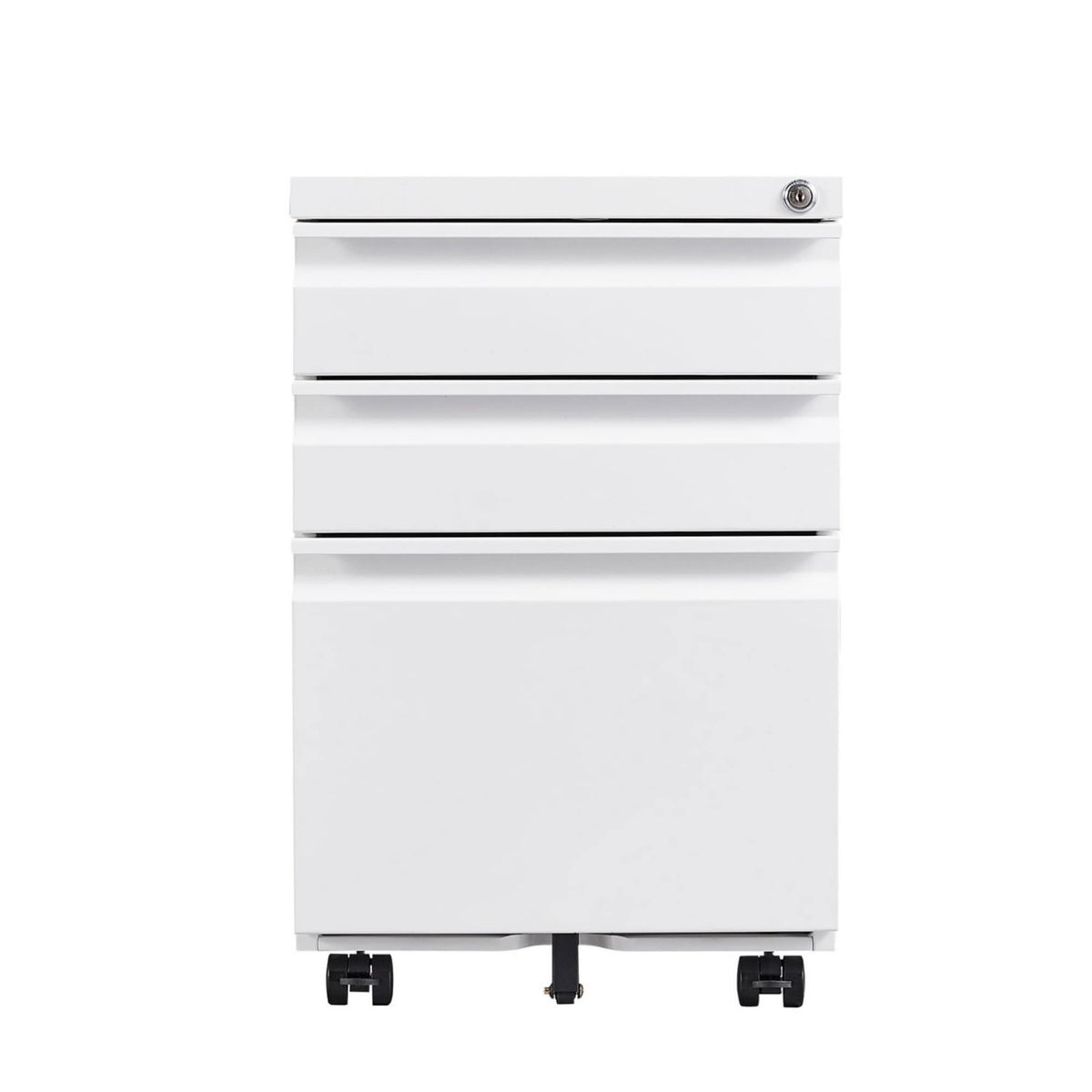 Maocao Hoom White 3-Drawer 15.35-in File Cabinet