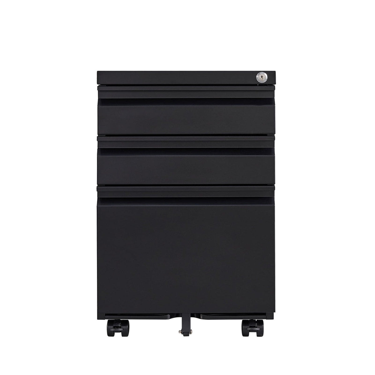 Maocao Hoom Black 3-Drawer 15.35-in File Cabinet