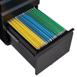 Maocao Hoom Black 3-Drawer 15.35-in File Cabinet