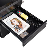 Maocao Hoom Black 3-Drawer 15.35-in File Cabinet