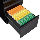 Maocao Hoom Black 3-Drawer 15.35-in File Cabinet