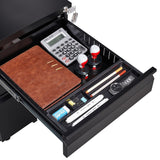 Maocao Hoom Black 3-Drawer 15.35-in File Cabinet