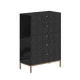 Mondawe 31.5 in. 5-Drawer  Chests Cabinet, Black