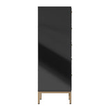 Mondawe 31.5 in. 5-Drawer  Chests Cabinet, Black