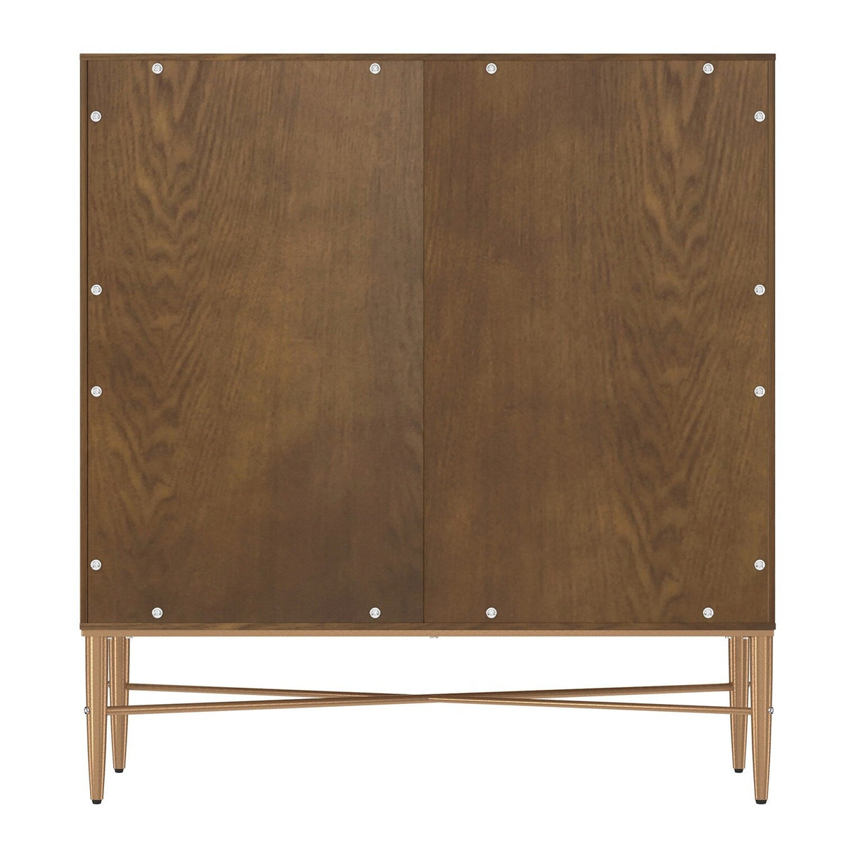 Mondawe 30 in. 2-Door Vintage Accent Cabinet Chests, Brown